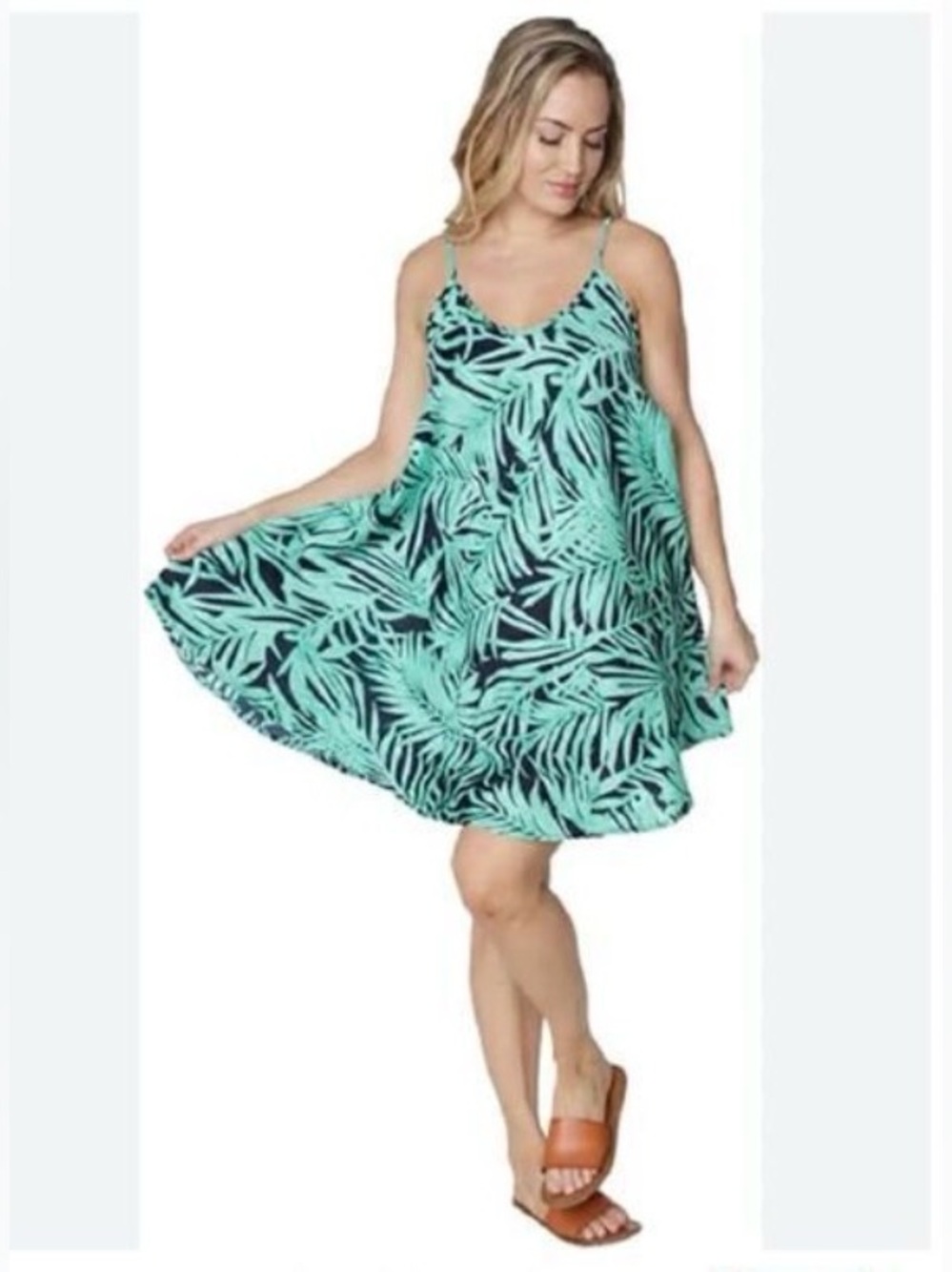 INGEAR Resort Bohemian Wear Flowing Sundress Spaghetti Straps Size S/M